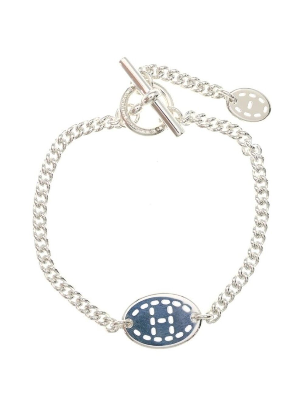 Hermes Point Sellier Pointe GM Bracelet 925 Sterling Silver